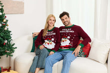 Load image into Gallery viewer, Santa Claus Pattern Colorblock Knit Sweater | NCS
