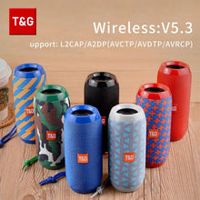 Load image into Gallery viewer, Bluetooth Speaker T&amp;G TG117 Portable TWS Sound Box Waterproof Loudspeaker Outdoor Stereo Surround Speakers Support TF FM Radio
