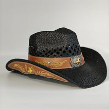 Load image into Gallery viewer, 2026 Embroidery Horse Accessories Straw Cowboy Hat for Women Men – Western Sun Hat for Country Concert Rodeo and Cowgirl Hat
