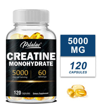 Load image into Gallery viewer, Creatine Monohydrate - Build Muscle, Improve Athletic Performance, Improve Energy Endurance and Promote Recovery - 120 Capsules
