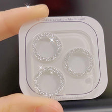 Load image into Gallery viewer, Glitter Full Cover Camera Lens Protector on For iPhone 12 13 11 Pro Max Mini 9H Tempered Glass Cover iPhone11 Camera Sticker Cap Lens Ring Cover
