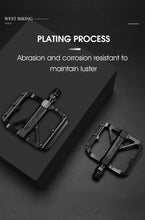 Load image into Gallery viewer, WEST BIKING Bicycle Pedals Sealed DU Bearing Nonslip Pedal Mountain Road Bike Cycling Alloy MTB Pedal Bicycle Accessories
