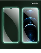 Load image into Gallery viewer, 2Pcs Luminous Protective Glass For iPhone 14 13 12 11 Pro Max X XR XS Screen Protector For 7 8 6 Plus SE3 Glowing Tempered Glass  Luminous Glowing Tempered Glass Screen Protector for iPhone

