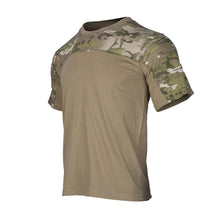 Load image into Gallery viewer, Mens Camouflage Shirts Tees Tactical Combat Shirt Hunting Clothes Tops Workout Clothing Outdoor Breathable Camo T Shirt
