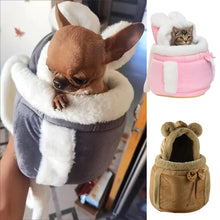 Load image into Gallery viewer, Outdoor Travel Chihuahua Puppy Dog Carrier Bacpack Winter Warm Pet Carrying Bags for Small Dogs Yorkshire Cat Nest mascotas Home
