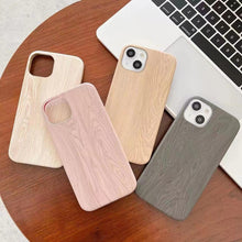 Load image into Gallery viewer, Luxury Wood Phone Case For iPhone 13 12 11 Pro X XS Max XR 8 7 Plus SE Retro Soft Wood Case Slim Hard Cover with Real Wooden Finish Protective Cover
