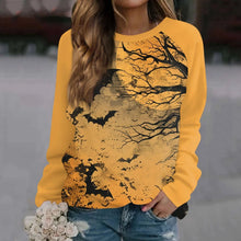 Load image into Gallery viewer, 🎃 Vintage Pumpkin Print Long Sleeve T-Shirt – Harajuku Halloween Graphic Tee
