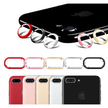 Load image into Gallery viewer, 2 In 1 Metal Camera Lens Protector For Iphone 7 8 Plus X Lens Protective Circle Ring Cover With Tempered Glass For Iphone X Scratch Resistant Hd Tempered Glass Camera Screen Protector
