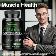 Load image into Gallery viewer, Creatine Monohydrate Capsules - Boosts Energy Levels, Builds Muscle Mass and Promotes Muscle Recovery - 120 Capsules
