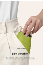 Load image into Gallery viewer, 1Pc 55% Off Mini Sun Umbrella Pocket Rain Umbrella Vinyl Folding UV Ultraviolet Protection Sun Shade Pocket Parasol Capsule
