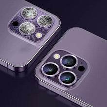 Load image into Gallery viewer, Camera Lens Protectors For iPhone 14 Pro Max Camera Metal Ring Protector Case Glass for iPhone 13mini 14plus 13 14pro Lens Film Camera Lens Protector Tempered Glass Camera Lens Protector
