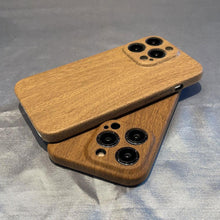 Load image into Gallery viewer, Ultra thin Vintage Wood Texture Phone Case For iPhone 14Plus 13Pro 14 13 12 Pro Max Lens protection anti-skid Soft Cover Wooden Smartphone case For iPhone
