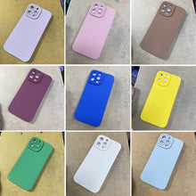 Load image into Gallery viewer, High-end Black Shockproof Silicone Phone Case For iPhone 13 12 Pro 11 Pro Max For Men Protect Lens Cover Compatible with iPhone Silicone Rubber Case Comfortable Grip
