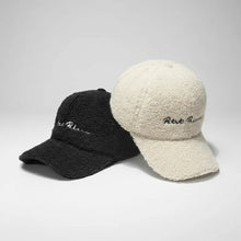 Load image into Gallery viewer, Lamb Wool Baseball Cap — Korean Style Plush Winter Sun Hat for Women
