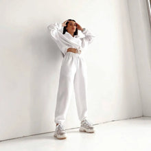 Load image into Gallery viewer, Women's 2 Piece Sportswear Set Hooded Sweatshirt Tracksuit Pants
