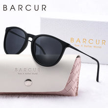 Load image into Gallery viewer, BARCUR Sunglasses Women’s Leopard Print Two-Tone Cat Eye Fashion Glasses – Trendy Polarized UV400 Gradient TAC Lenses for Summer Travel &amp; Outdoor Activities
