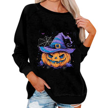 Load image into Gallery viewer, 🎃 Vintage Pumpkin Print Long Sleeve T-Shirt – Harajuku Halloween Graphic Tee
