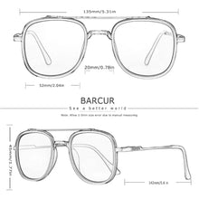 Load image into Gallery viewer, BARCUR Cool Oval Double Beam Fashion Sunglasses for Women &amp; Men Polarized Sunshade UV400 Protection Trendy Outdoor Eyewear with Exclusive White Brand Gift Box for Summer
