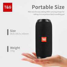 Load image into Gallery viewer, Bluetooth Speaker T&amp;G TG117 Portable TWS Sound Box Waterproof Loudspeaker Outdoor Stereo Surround Speakers Support TF FM Radio
