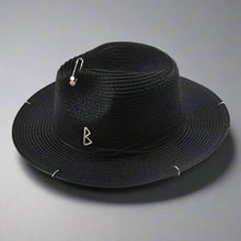 Load image into Gallery viewer, Unisex Metal Letter Straw Panama Hat
