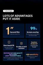 Load image into Gallery viewer, 8K HD Anti Peeping Luxury Fast Install Full Cover Glass Screen Protector For iPhone 14 13 12 11 PRO MAX MINI X XS 9H Hardness Tempered Glass Scratchproof Shatterproof Bubble Free Screen Protector For iPhone
