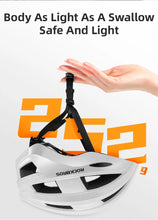 Load image into Gallery viewer, ROCKBROS Bicycle Light Helmet MTB Road USB Warning Rear Light Cycling Helmet EPS PC Intergrally-molded Safety Bike Helmet
