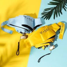 Load image into Gallery viewer, 1Pc 55% Off Mini Sun Umbrella Pocket Rain Umbrella Vinyl Folding UV Ultraviolet Protection Sun Shade Pocket Parasol Capsule
