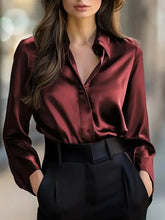 Load image into Gallery viewer, Women’s Spring-Autumn Lapel Button Shirt
