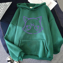 Load image into Gallery viewer, Genshin Impact Scaramouche Cat Hoodie
