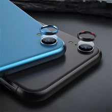 Load image into Gallery viewer, 2 In 1 Metal Camera Lens Protector For Iphone 7 8 Plus X Lens Protective Circle Ring Cover With Tempered Glass For Iphone X Scratch Resistant Hd Tempered Glass Camera Screen Protector
