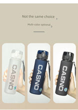 Load image into Gallery viewer, Casino Frosted Sports Water Cup Plastic Handy Cup Men and Women Creativity Portable Student Kettle with Lid Sports Bottle
