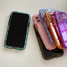 Load image into Gallery viewer, Luminous Shockproof Bumper Phone Case For iPhone 11 14 Pro Max 12 11 13 Pro Max X XR XS Max Transparent Back Cover  Full Bumper Case Strong Classic Phone Case
