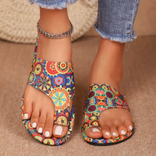Load image into Gallery viewer, Women’s Boho Flat Printed Slippers
