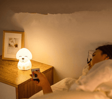 Load image into Gallery viewer, Dog LED Night Light Touch Sensor Remote Control Colors  USB Rechargeable Silicone Puppy Lamp For Children Kids Baby Perfect Gift
