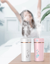 Load image into Gallery viewer, New USB Portable Mini Air Humidifier 200 ML Ultrasonic Essential Oil Diffuser For Home Bedroom Office Car With 7 Color Lights
