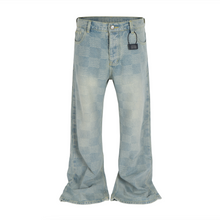 Load image into Gallery viewer, AZUL CHECKERED FLARE DENIM
