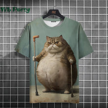 Load image into Gallery viewer, Cat Print shirts - Y2K Graphic T-Shirt
