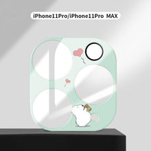 Load image into Gallery viewer, Cute Cartoon Camera Protector Case For iPhone 13 12 11 Pro Max Camera lens Cover Glass For iphone 12 13 mini Protection Sticker Aluminum Alloy Lens Protective Ring For Camera Protection
