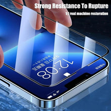 Load image into Gallery viewer, 4Pcs Full Cover Screen Protectors for IPhone 13 11 12 Pro Max Mini 13Pro 11Pro 14 PRO XS MAX X XR SE 6S 8 7 Plus Tempered Glass  Ultra Clear Tempered Glass Case Friendly Easy to Install Screen Protector
