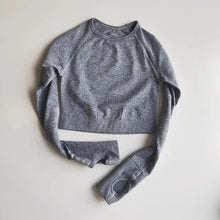 Load image into Gallery viewer, Seamless Yoga Crop Top for Women

