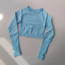 Load image into Gallery viewer, Seamless Yoga Crop Top for Women
