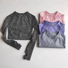 Load image into Gallery viewer, Seamless Yoga Crop Top for Women
