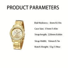 Load image into Gallery viewer, Elegant Luxury Gold Watch Jewelry Set (5PCS)

