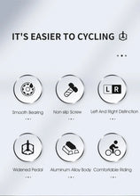 Load image into Gallery viewer, WEST BIKING Bicycle Pedals Sealed DU Bearing Nonslip Pedal Mountain Road Bike Cycling Alloy MTB Pedal Bicycle Accessories
