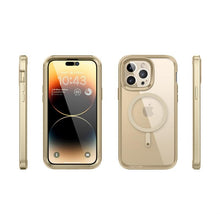 Load image into Gallery viewer, Elegant iPhone 14 Pro Max Case 6.7" Strong Edges Slim Frame Clear Protective Case with Built-in Screen Protector Compatible Shockproof Thin Clear Case Luxury Case For Smartphone
