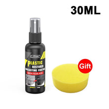 Load image into Gallery viewer, Car Plastic Restorer Back To Black Gloss Plastic Renovator Longlasting Coating Leather Restore Auto Polish Cleaning Products
