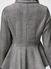 Load image into Gallery viewer, Women’s Plus-Size Solid Color Peplum Jacket – Casual Outerwear
