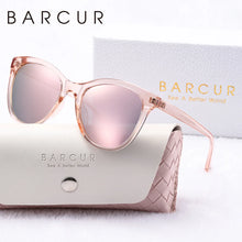 Load image into Gallery viewer, BARCUR Women’s Transparent Fashionable Cat Eye Sunglasses – Polarized UV400 Gradient Lenses for Summer Travel Party &amp; Vacation – Comfortable Durable Best Gift Idea
