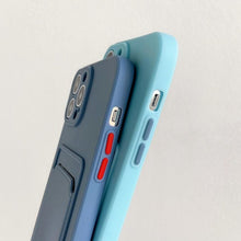 Load image into Gallery viewer, Soft Silicone Phone Case For iPhone 14 13 Pro Max 13 Mini 14Pro Wallet Card Holder Cover Silicone Case for Women Girls Anti-Scratch Soft Lining Protective Case
