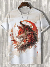 Load image into Gallery viewer, Samurai Cat Graphic T-Shirt – Japanese Style 3D Print Men's Tee
